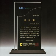 이중크리스탈상패